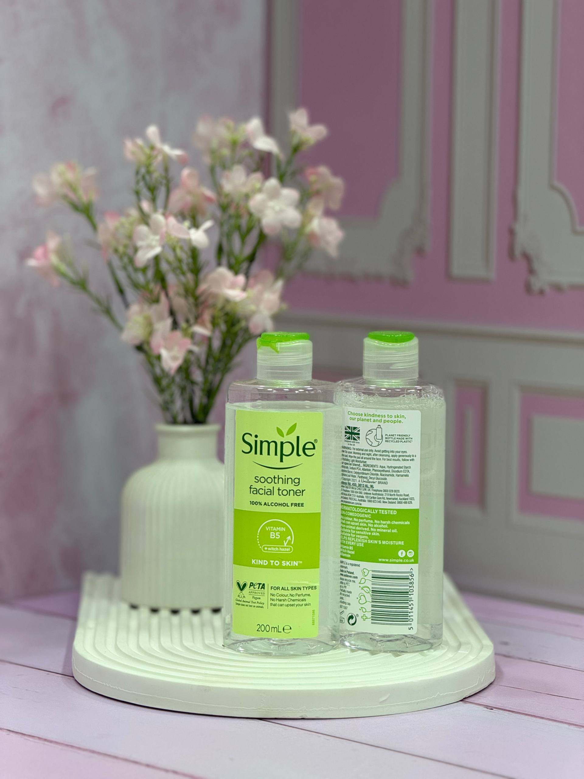 تونر سیمپل Kind to Skin حجم 200 میلی‌لیتر